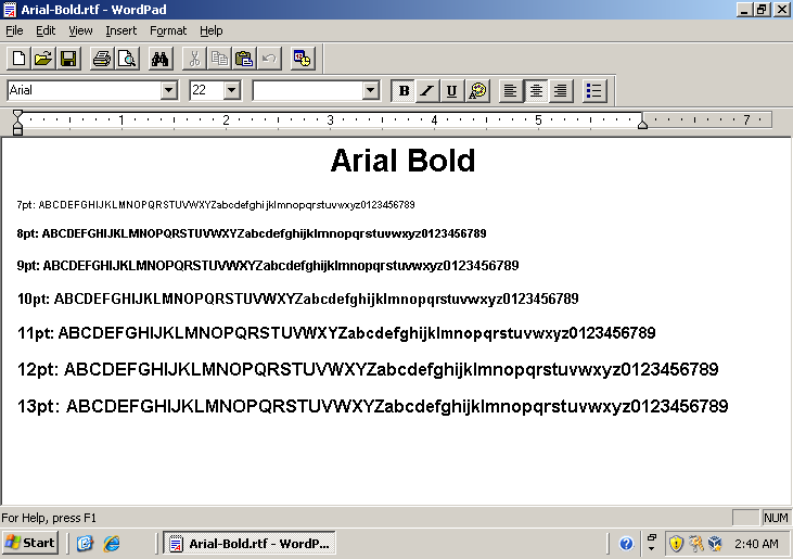 Шрифт arial bold